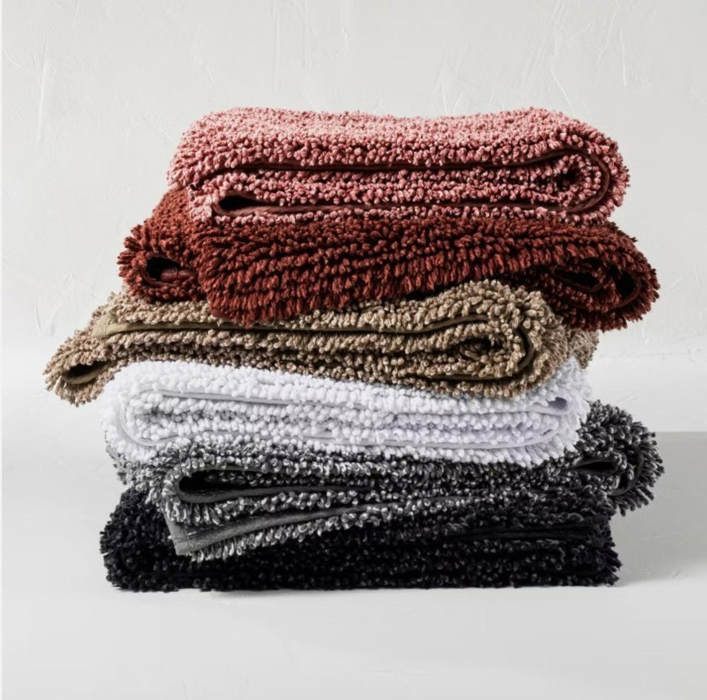Casaluna Cotton Looped 40x24" Bath Rug Mélange Machine Washable
