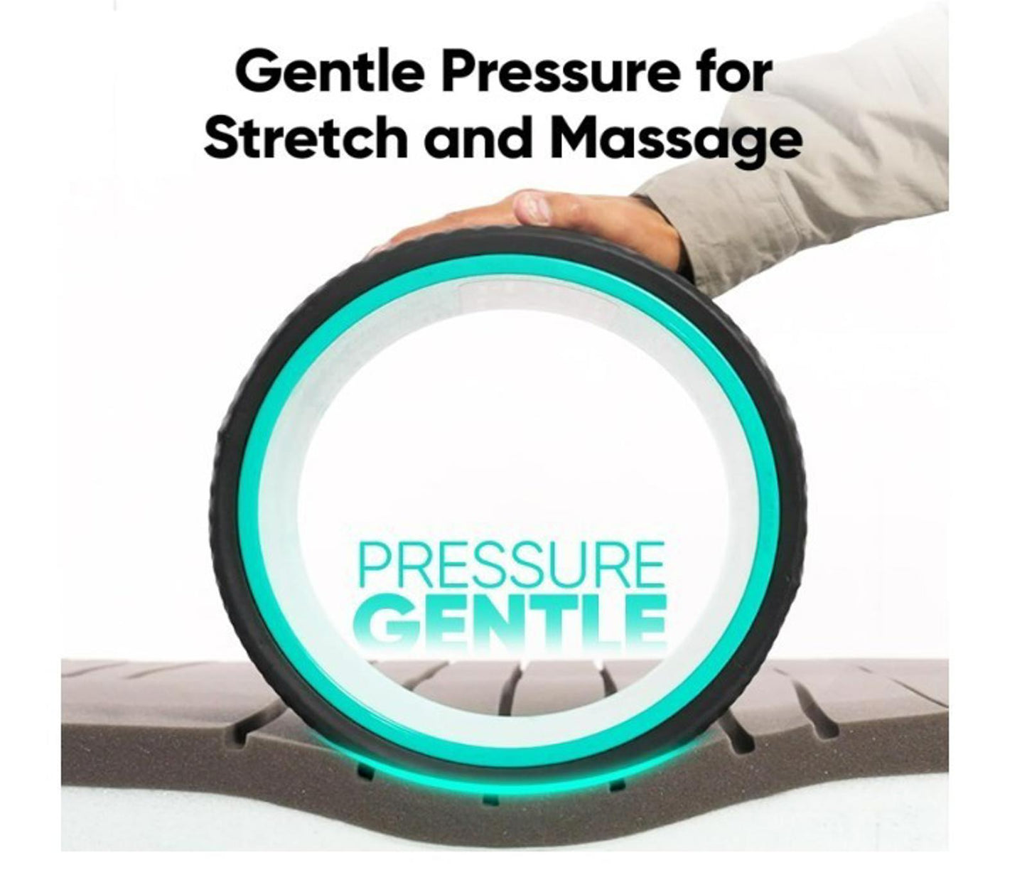 FitBeast Back Roller - 12 InDeep Tissue Massage Wheel, Yoga Wheel & Back Stretch