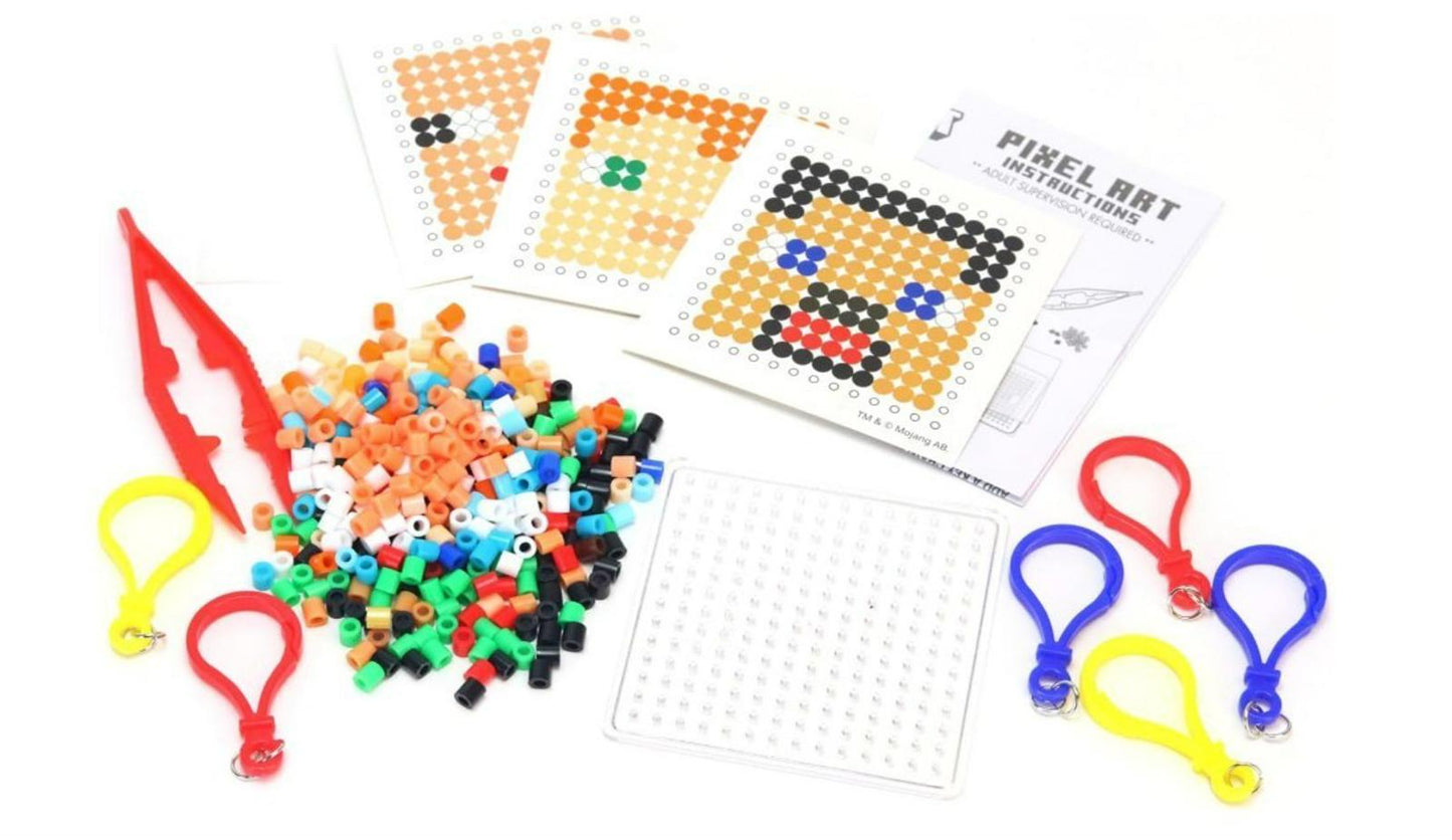 Minecraft Pixel Creations Bead Kit 2500 Beads with Pegboards & Templates New