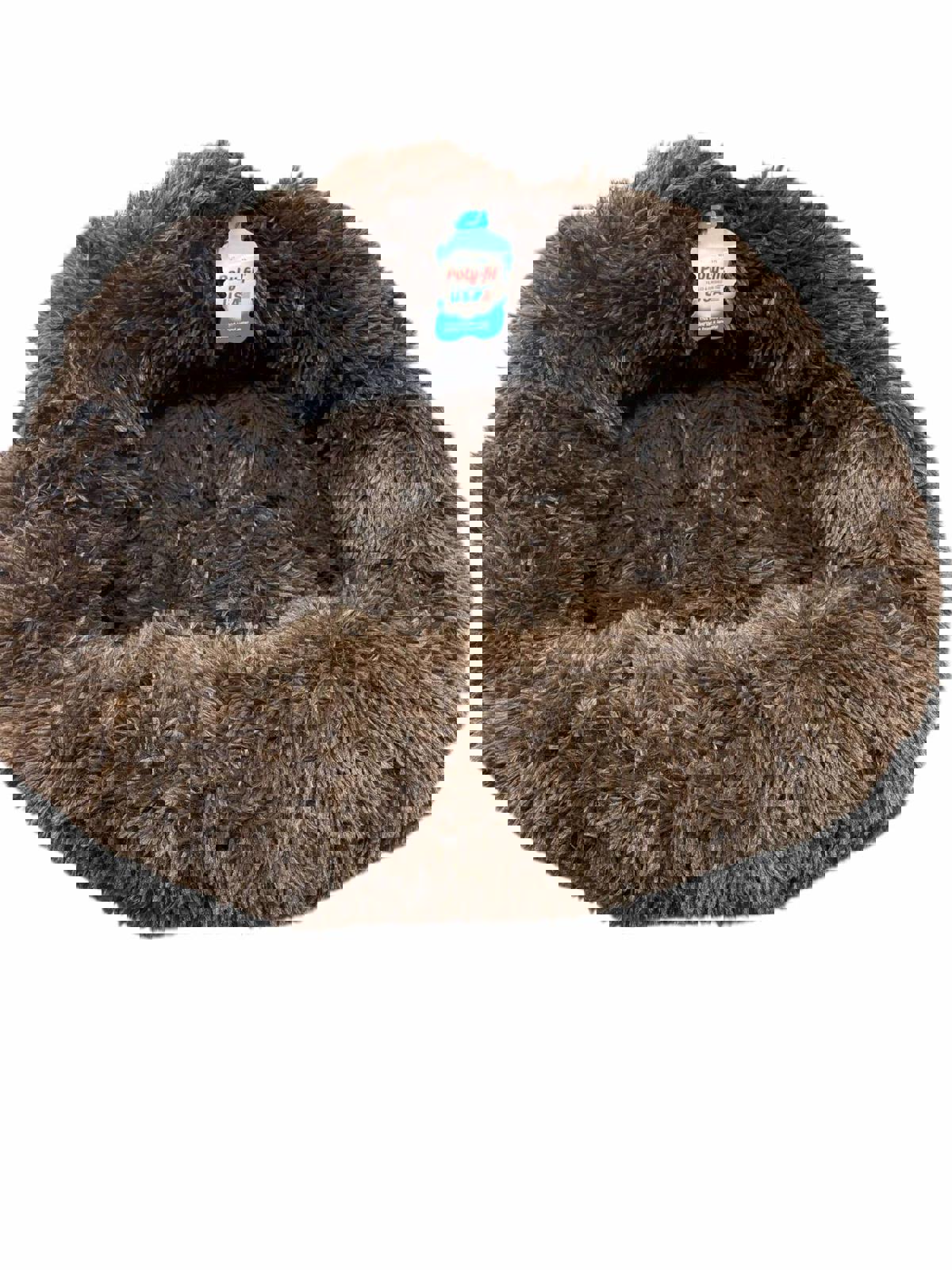 Best Friends By Sheri Calming Shag Fur Donut Cuddler Cat & Dog Bed 23" by 23"