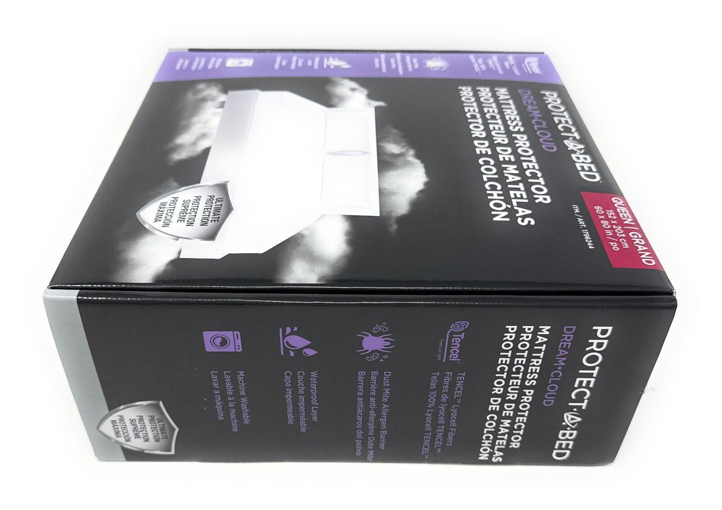 Protect A Bed Dream Cloud Mattress Protector Queen Waterproof Breathable Tencel