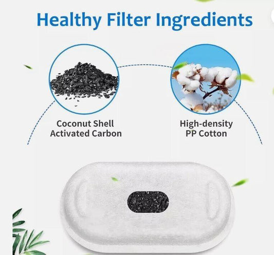 16Pcs Dog Cat Water Fountain Filters Automatic Pet Fountain Filter Replacement