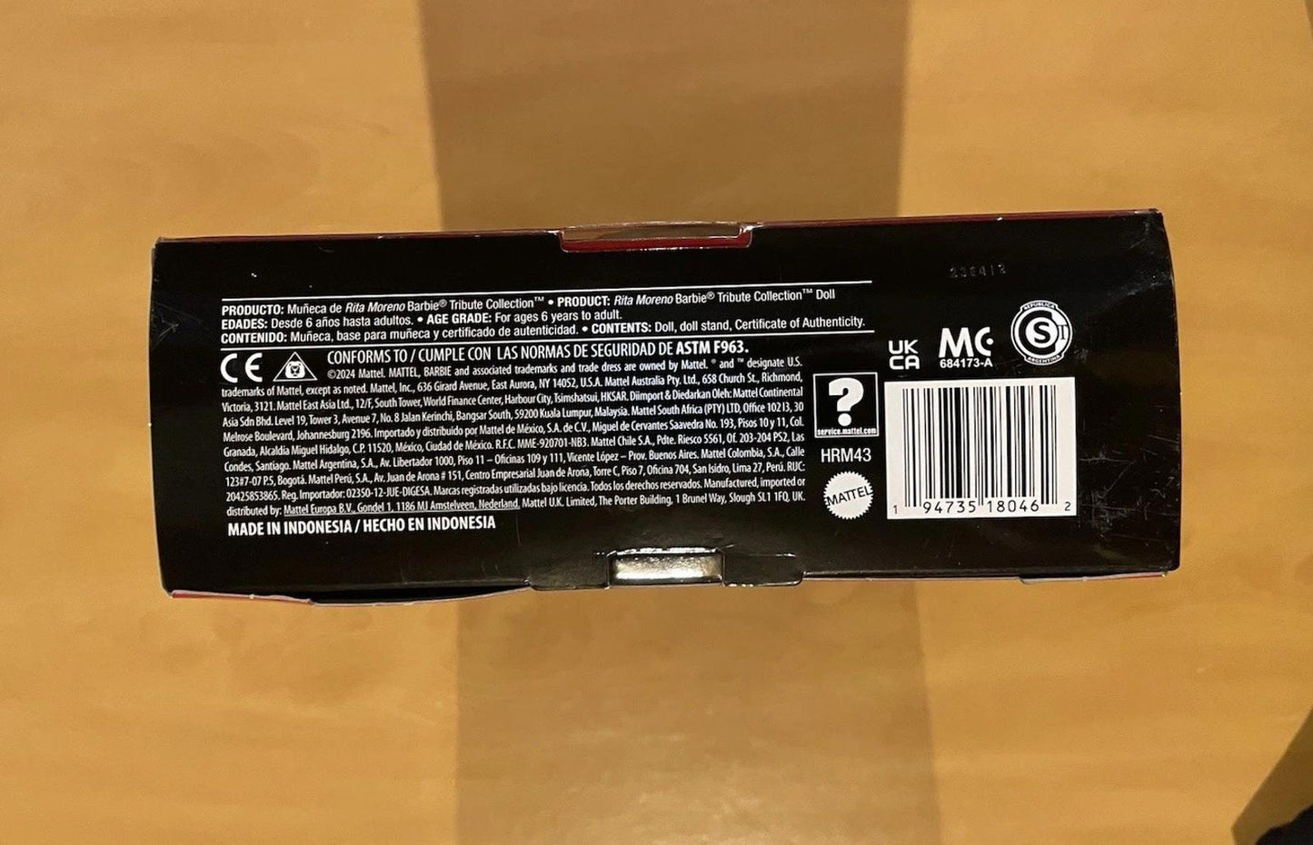 Barbie Signature Tribute Collection Rita Moreno Collectible Doll in Black & Gold