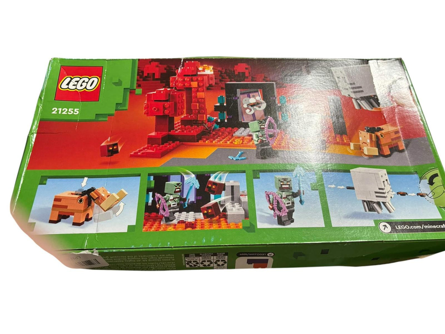 Minecraft The Nether Portal Ambush Building Toy 21255 Legos New in Box