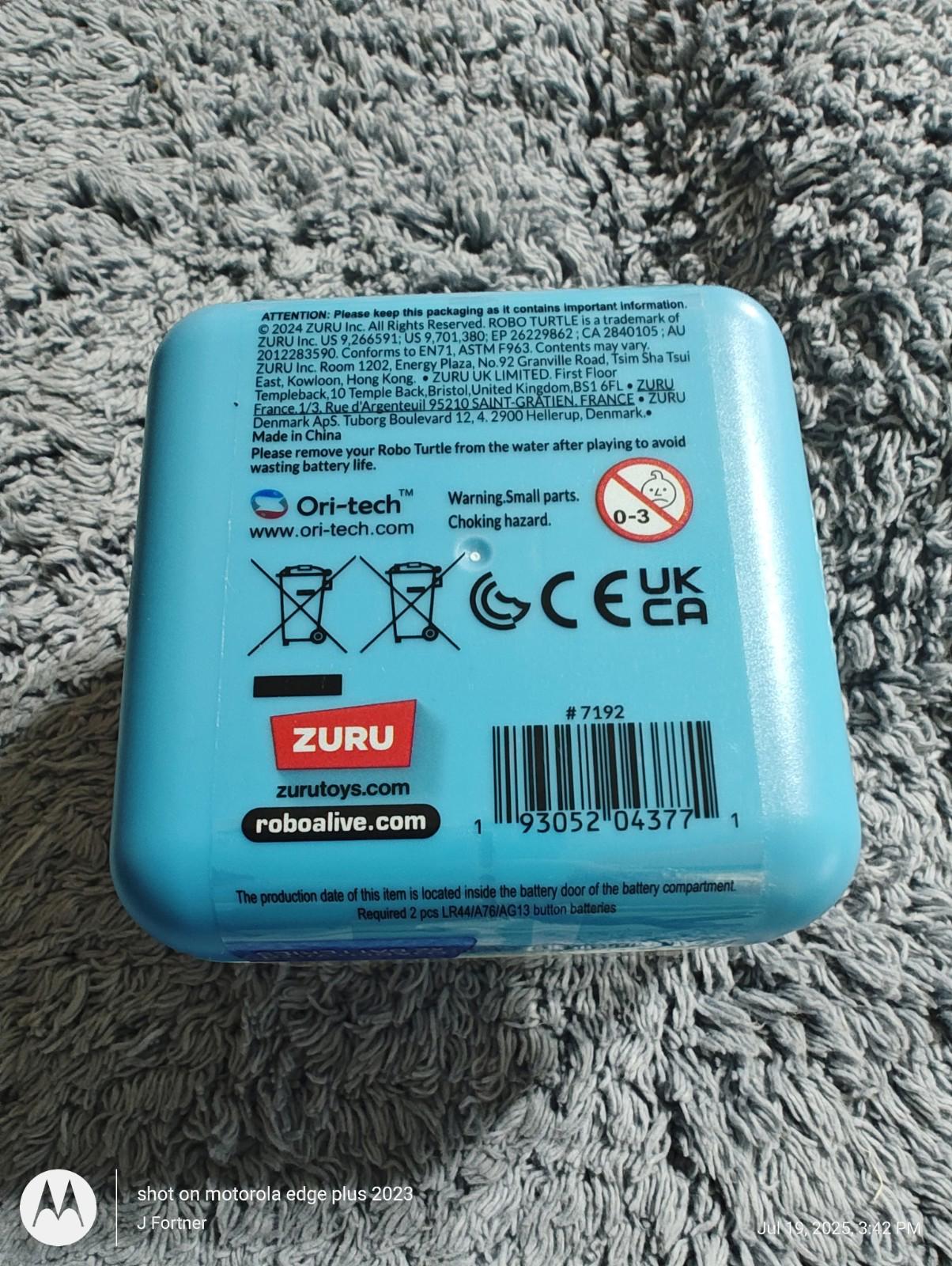 Robo Turtle Robotic Swimming Turtle Pet Toy - Blue by ZURU Brand New