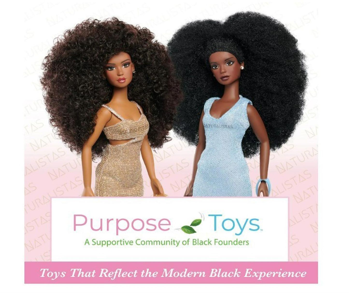 Purpose Toys Naturalistas 11.5-Inch Fashion Doll and Accessories Kelsey, 4B Text