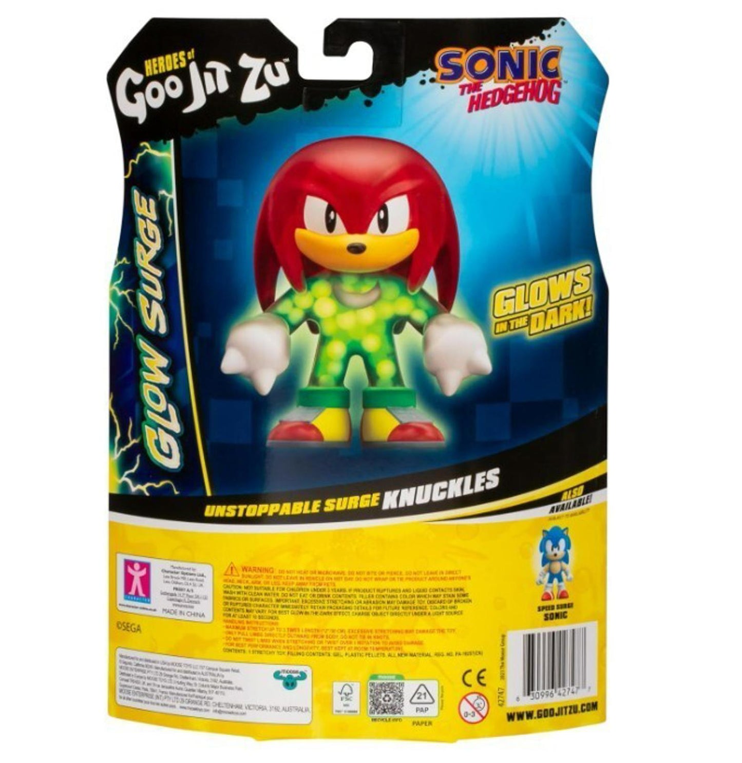 Heroes of Goo Jit Zu Unstoppable Surge Knuckles, Powered Up with Glow Surge...