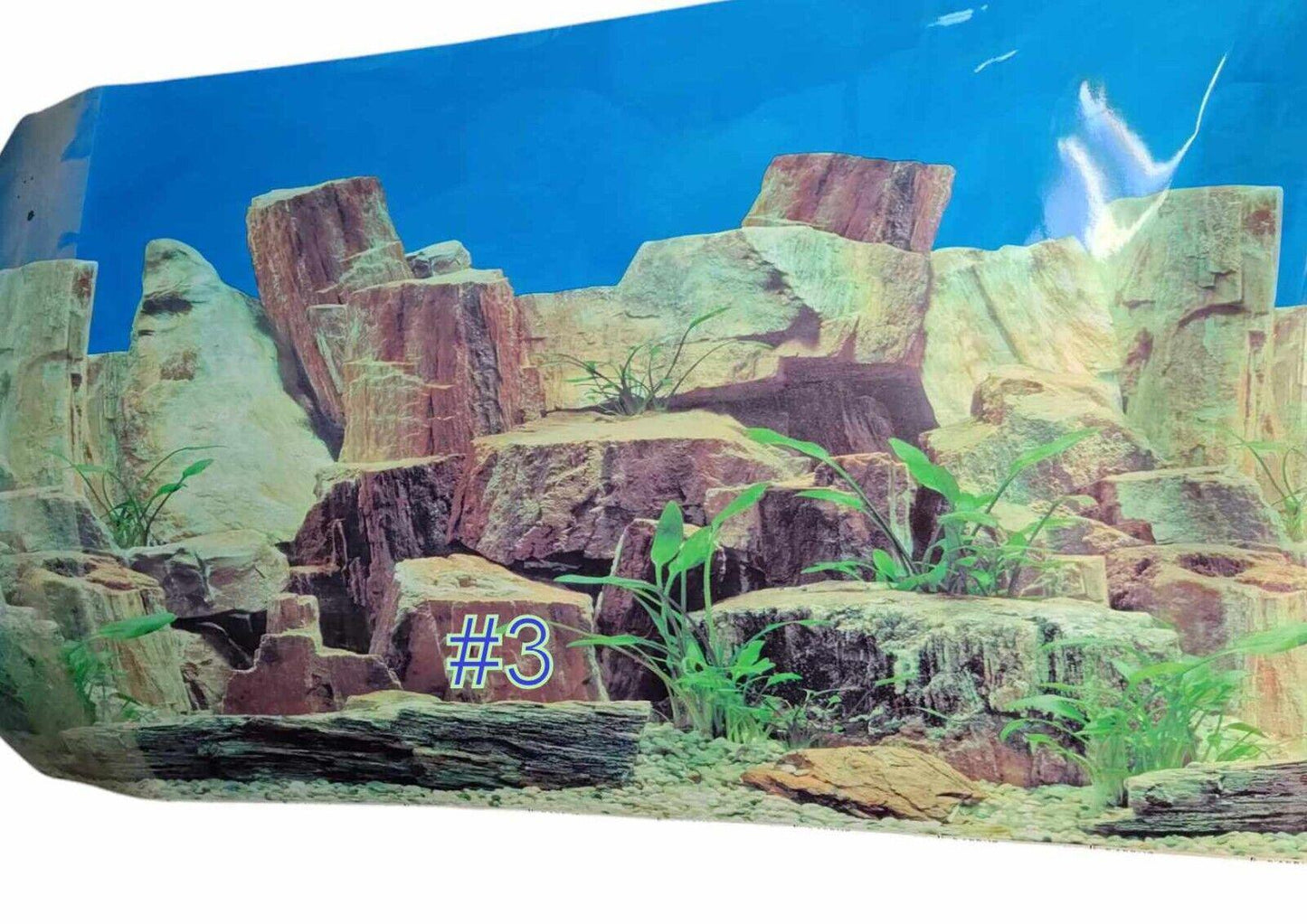 Aquarium/ Reptile Tank Backgrounds Choose your size- Double sided for added fun.