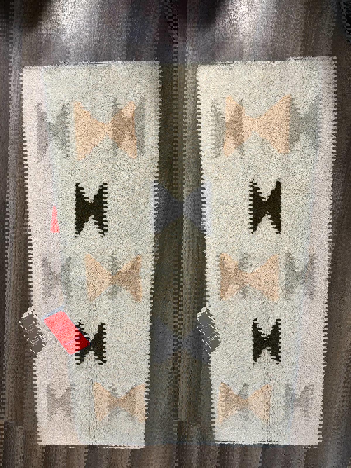 NEW Opalhouse Jungalow 18x30" Geometric Tufted Bath Rug In Cream / Black