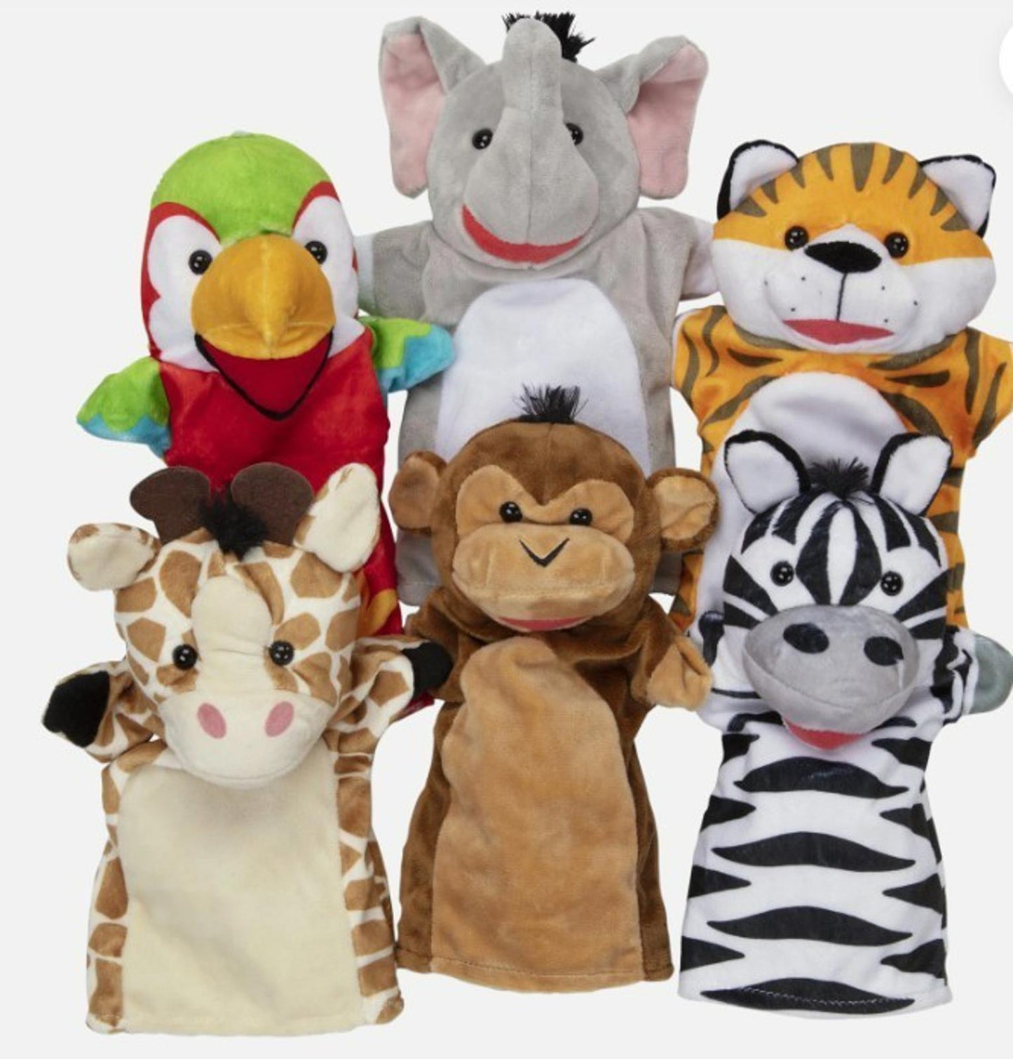 Melissa & Doug 9118 Safari Buddies Hand Puppets Puppet Set (6 Hand Puppets)