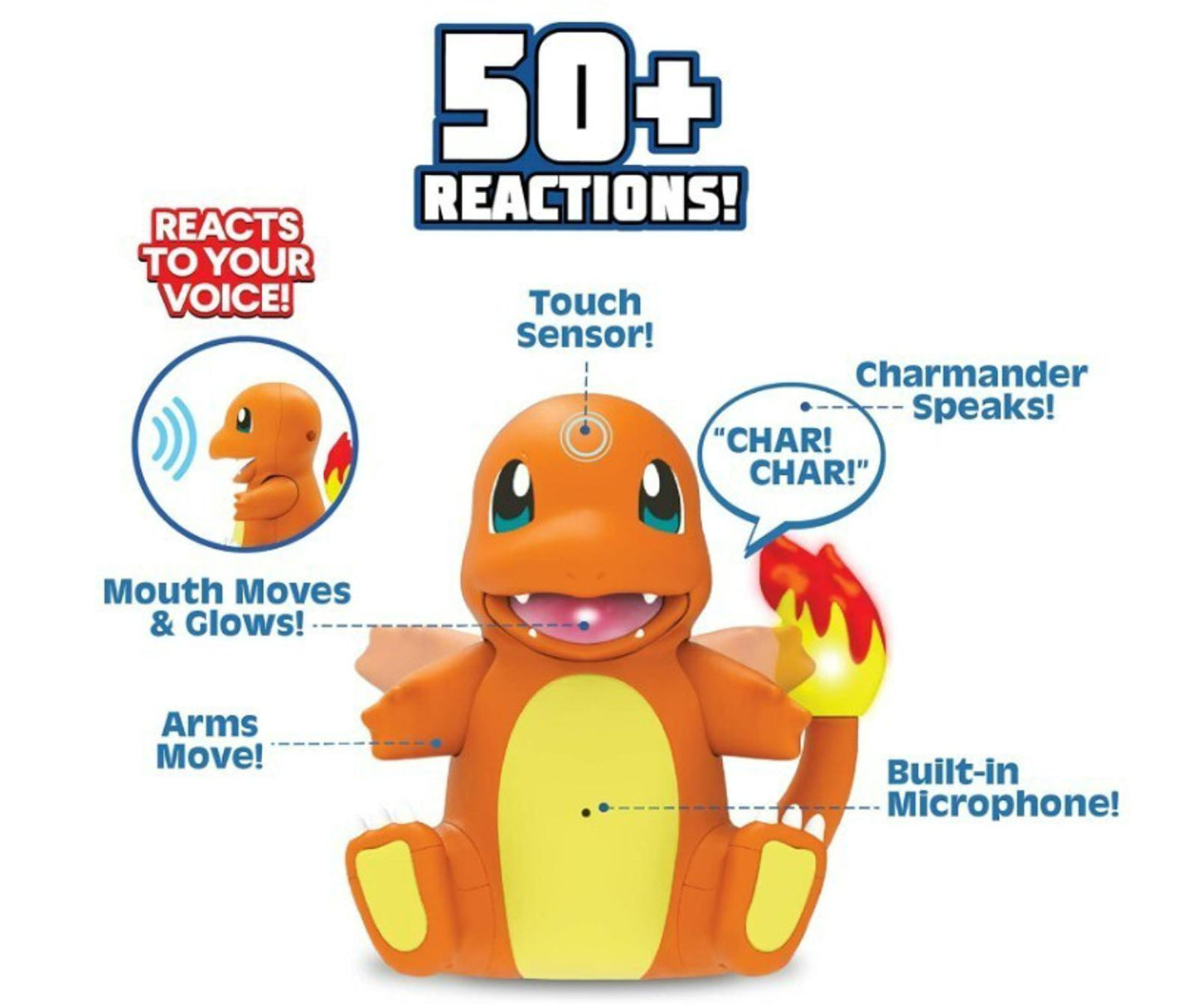 Pokémon Electronic & Interactive My Partner Charmander Movement Sounds Toy