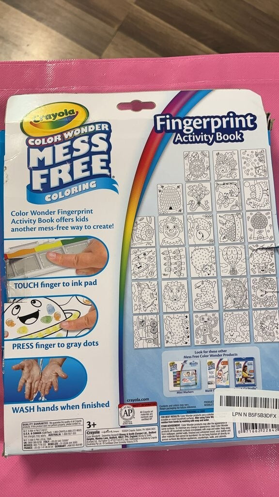 Crayola Color Wonder Mess Free Fingerprint Activity Book