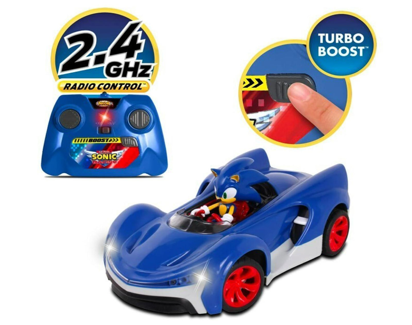 Sonic The Hedgehog Team Sonic Racing 2.4 Ghz Turbo RC New Box Damage