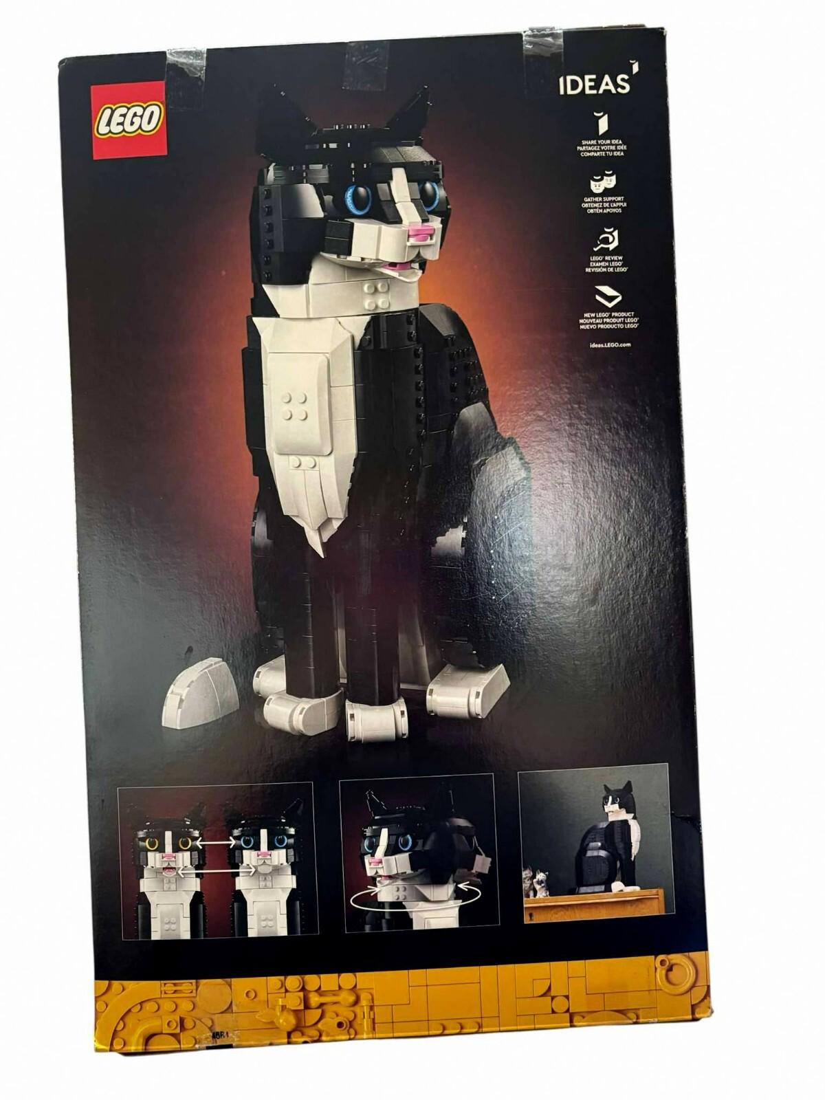 LEGO Ideas Tuxedo Cat 21349 Building Set, Home Décor Model 1710 Pcs Read First