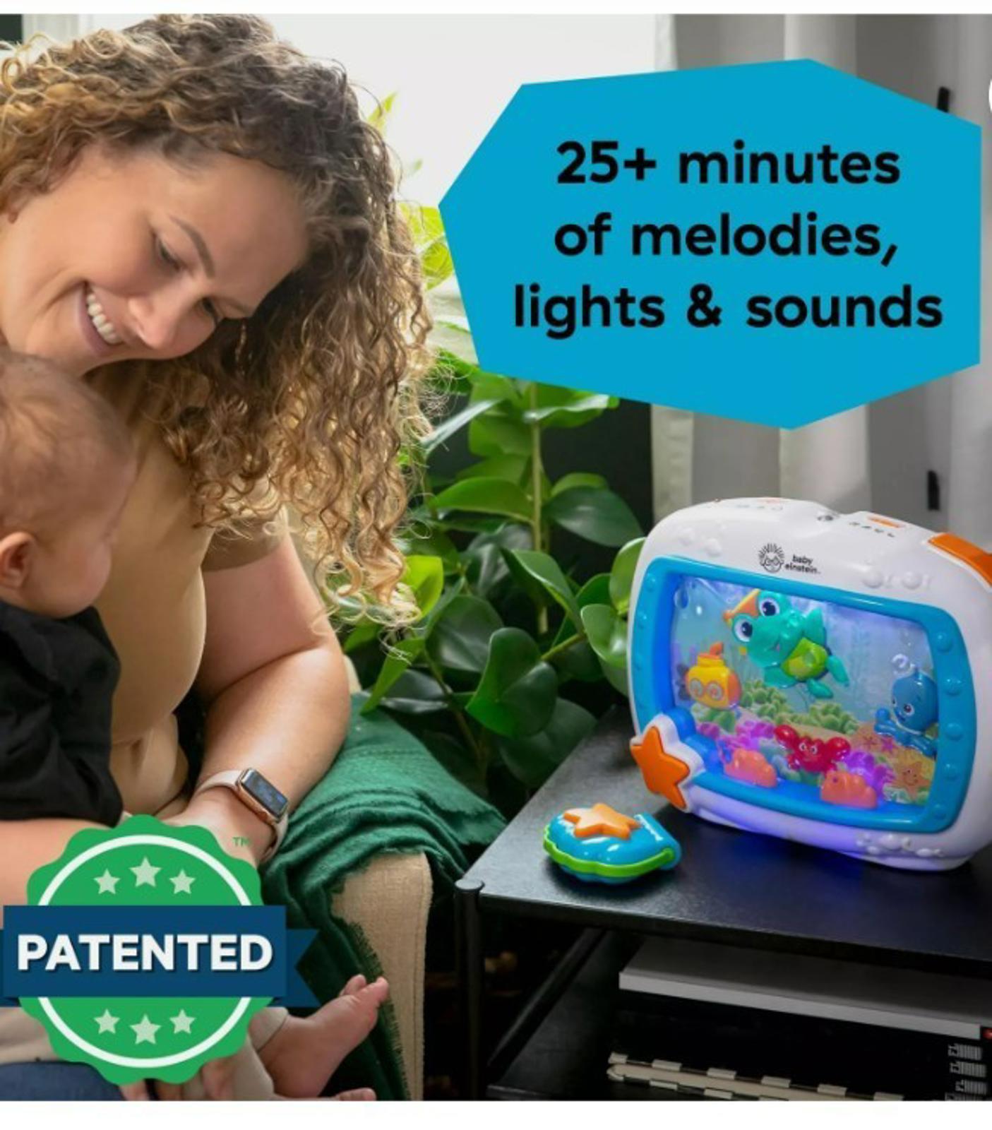 Baby Einstein Sea Dreams Soother Crib Mobile 2 Piece Set Musical Lights Sounds