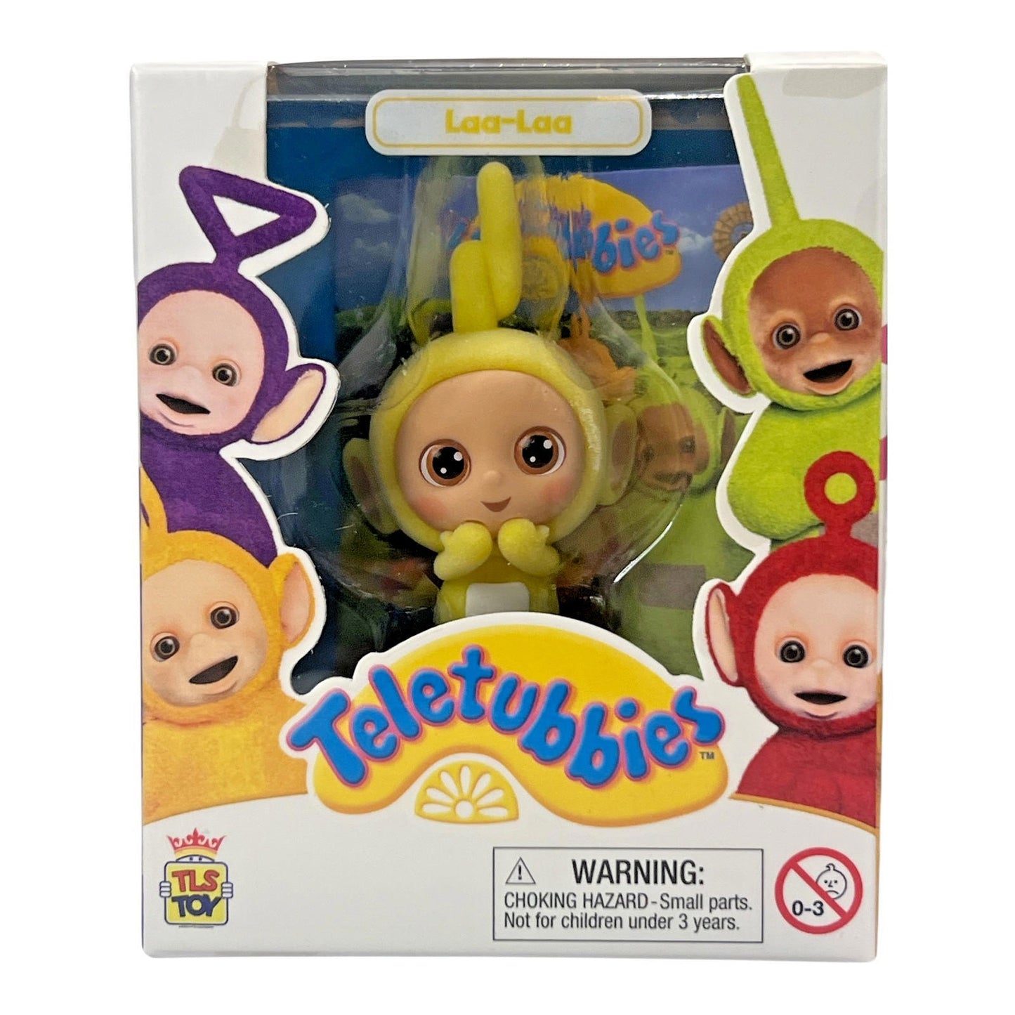 Teletubbies TLS CheeBee Set of 4 Flocked Mini Figures 2.5" Tinky Winky Po Dipsy
