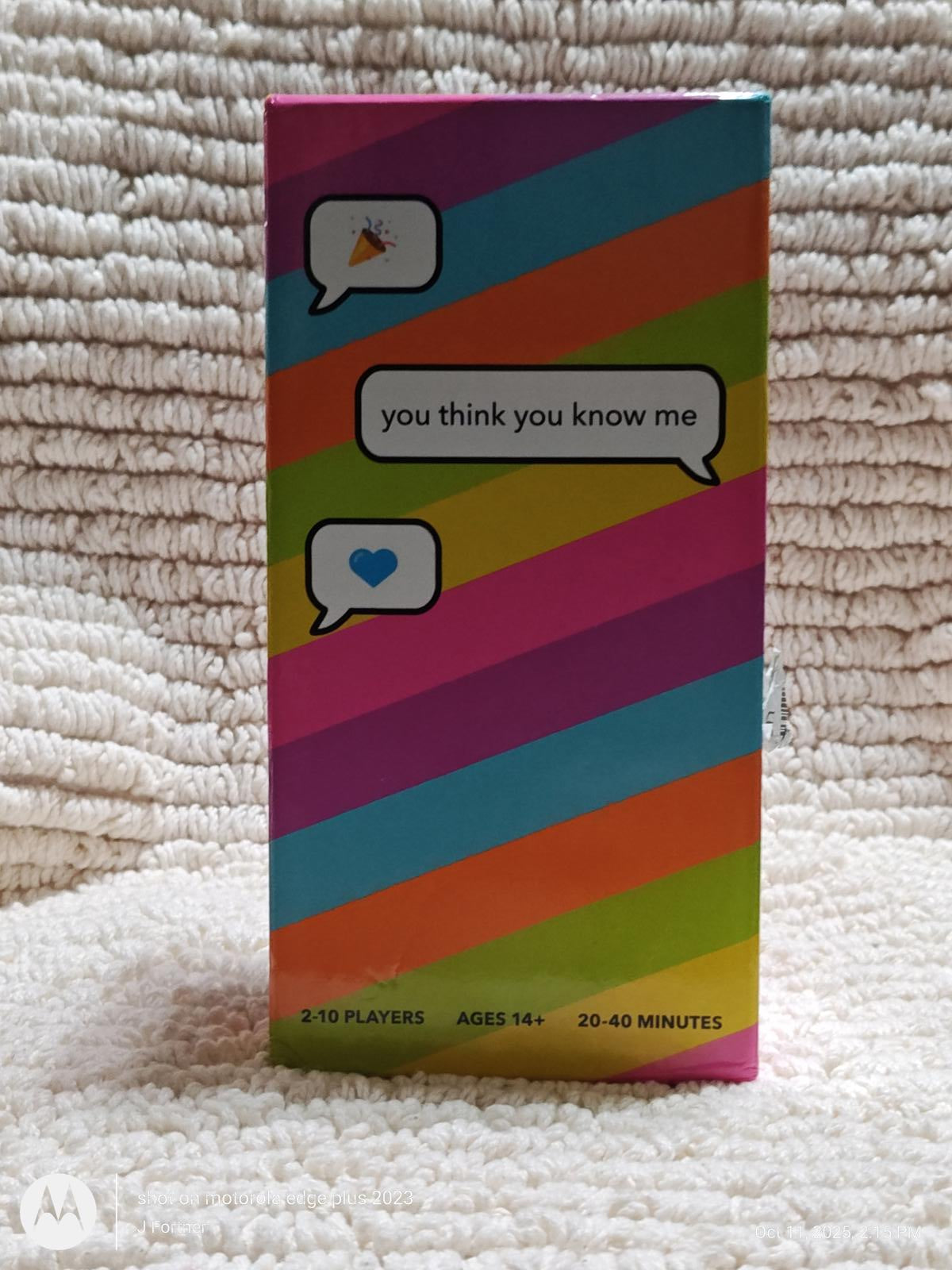 You Think You Know Me 2017 Party Game - Kickstarter Conversational Game