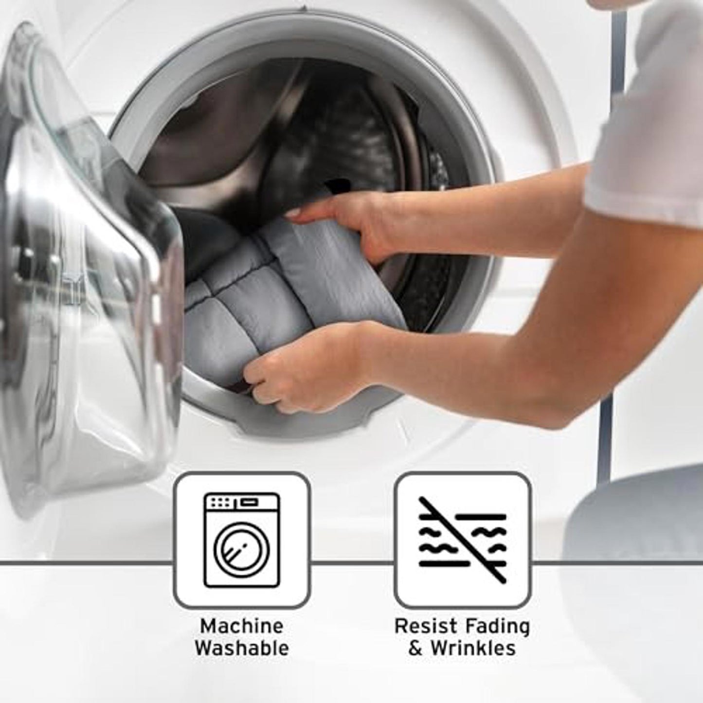 King Comforter Set 3D Puff Overfilled Comforter for Queen Blush