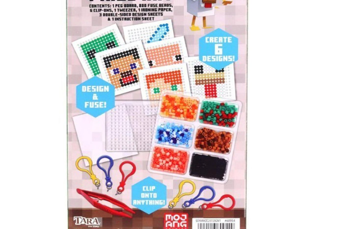 Minecraft Pixel Creations Bead Kit 2500 Beads with Pegboards & Templates New