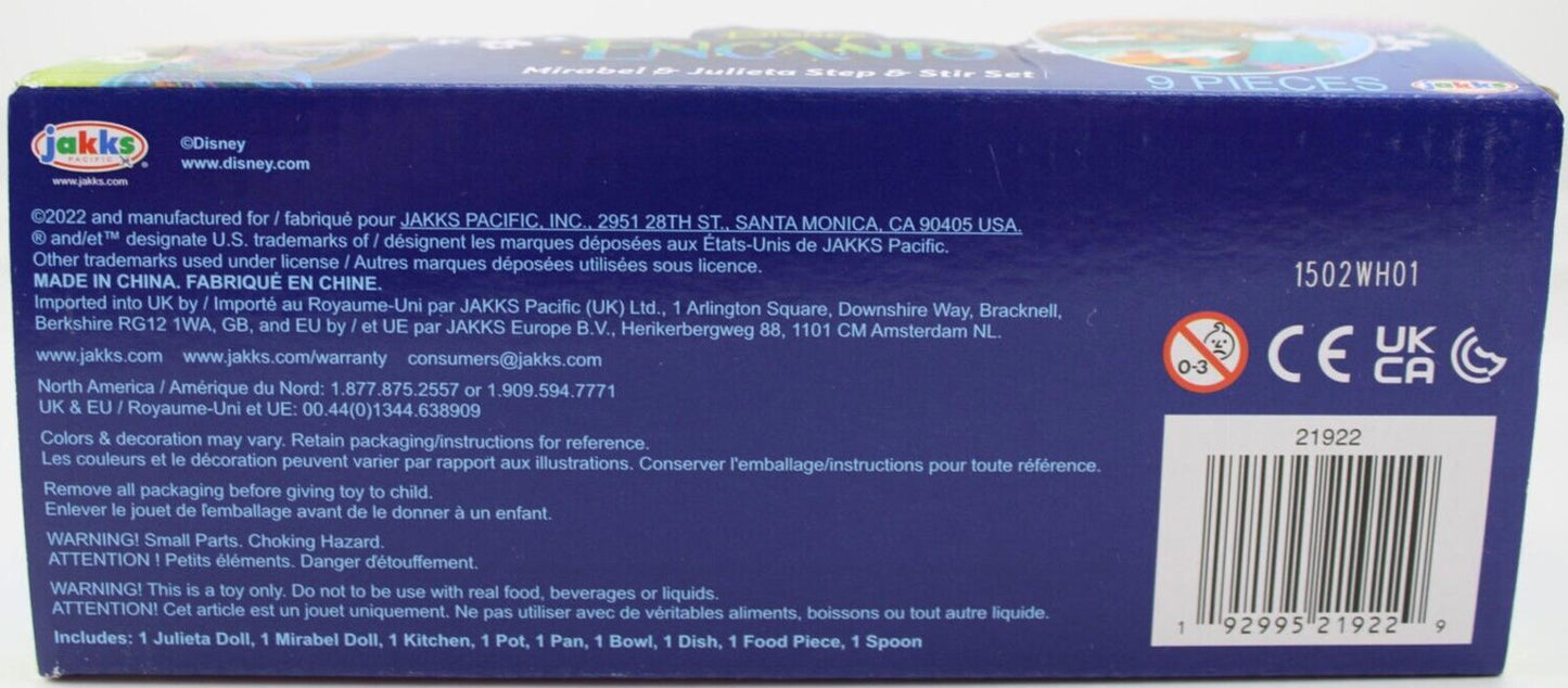 DISNEY ENCANTO MIRABEL & JULIETA STEP & STIR SET 9 PIECES PLAYSET & FIGURES 2022