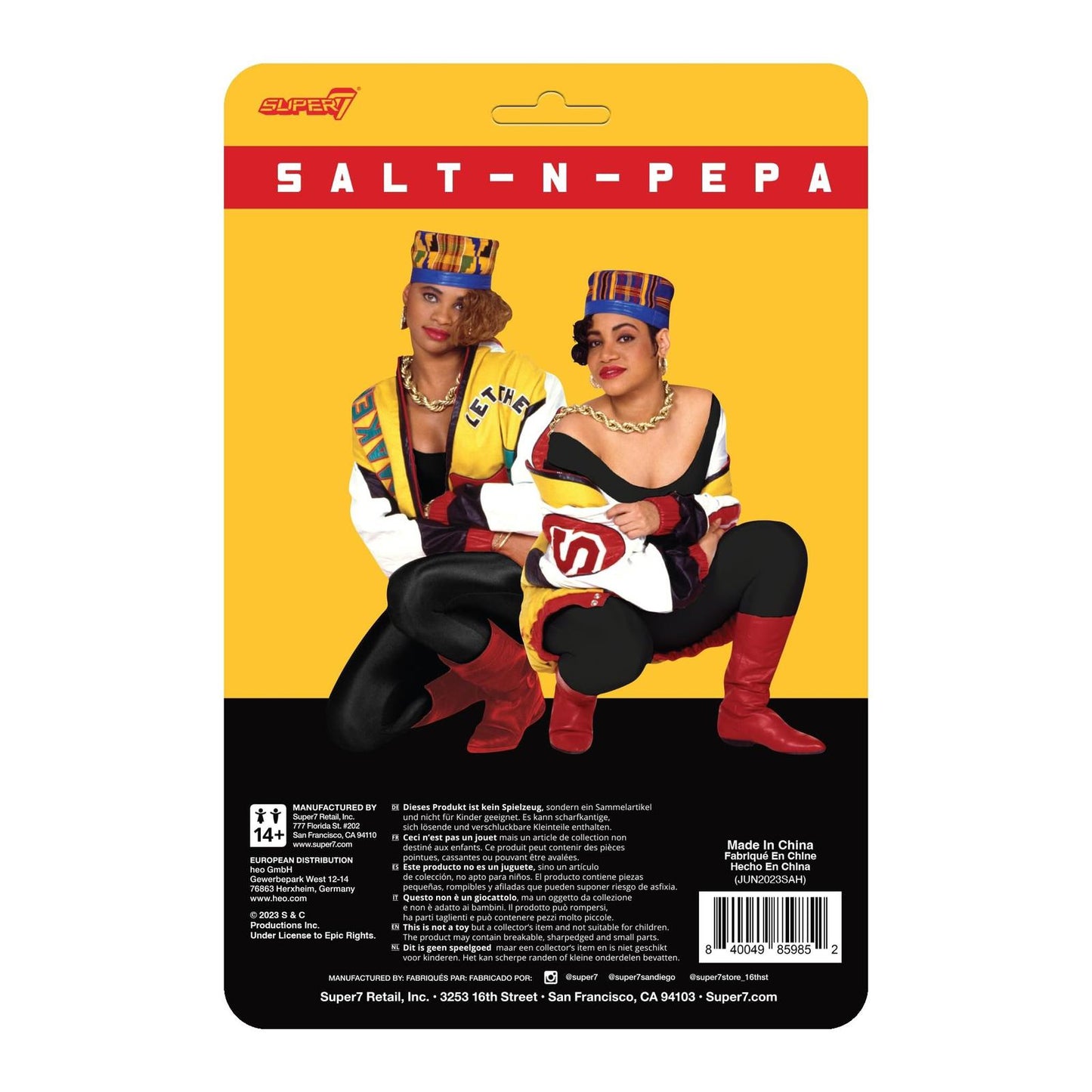 Super7 Salt-N-Pepa - (2 Pack) 3.75" Salt-N-Pepa Action Figures with Accessori...