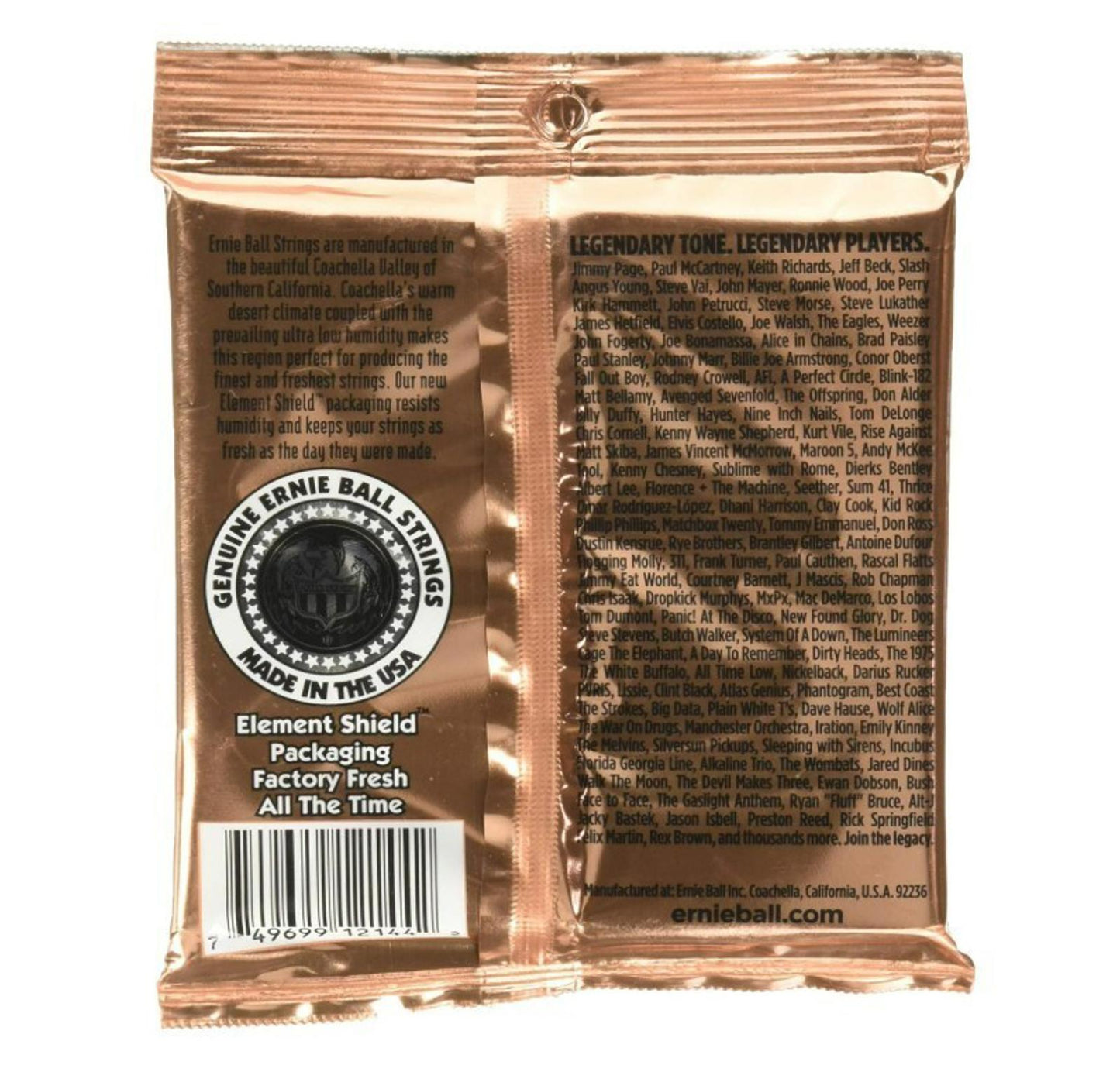 Ernie Ball Guitar Strings Acoustic Earthwood Phosphor Bronze Medium 13-56