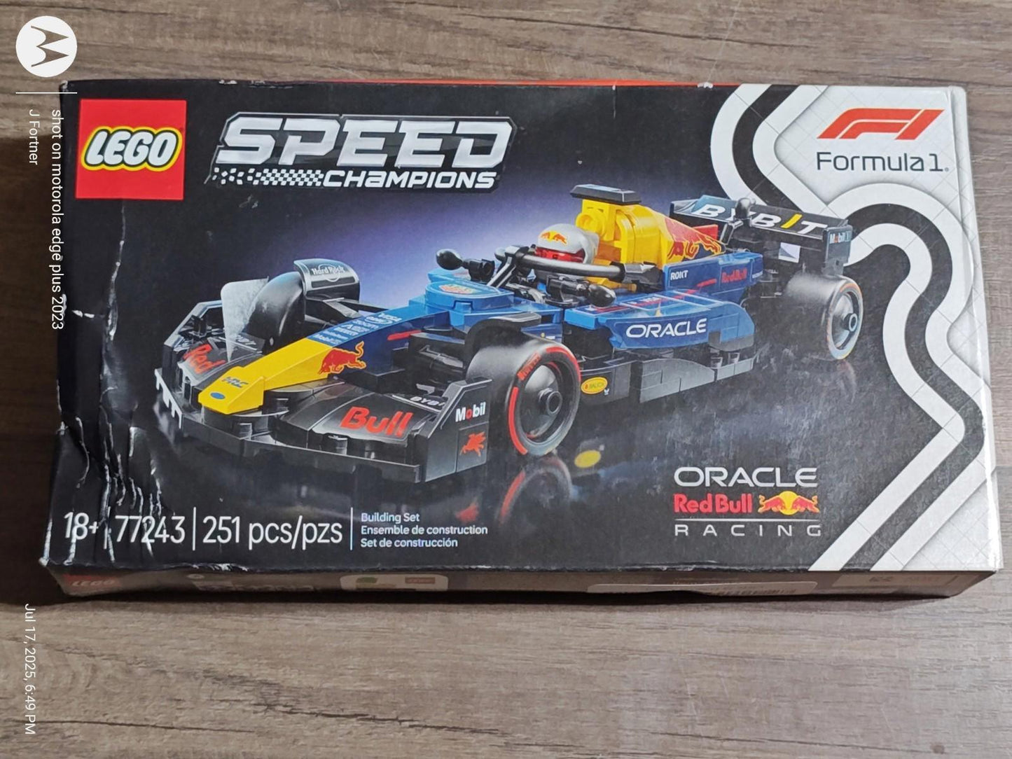 LEGO Speed Champions Oracle Red Bull Racing F1 Race Car