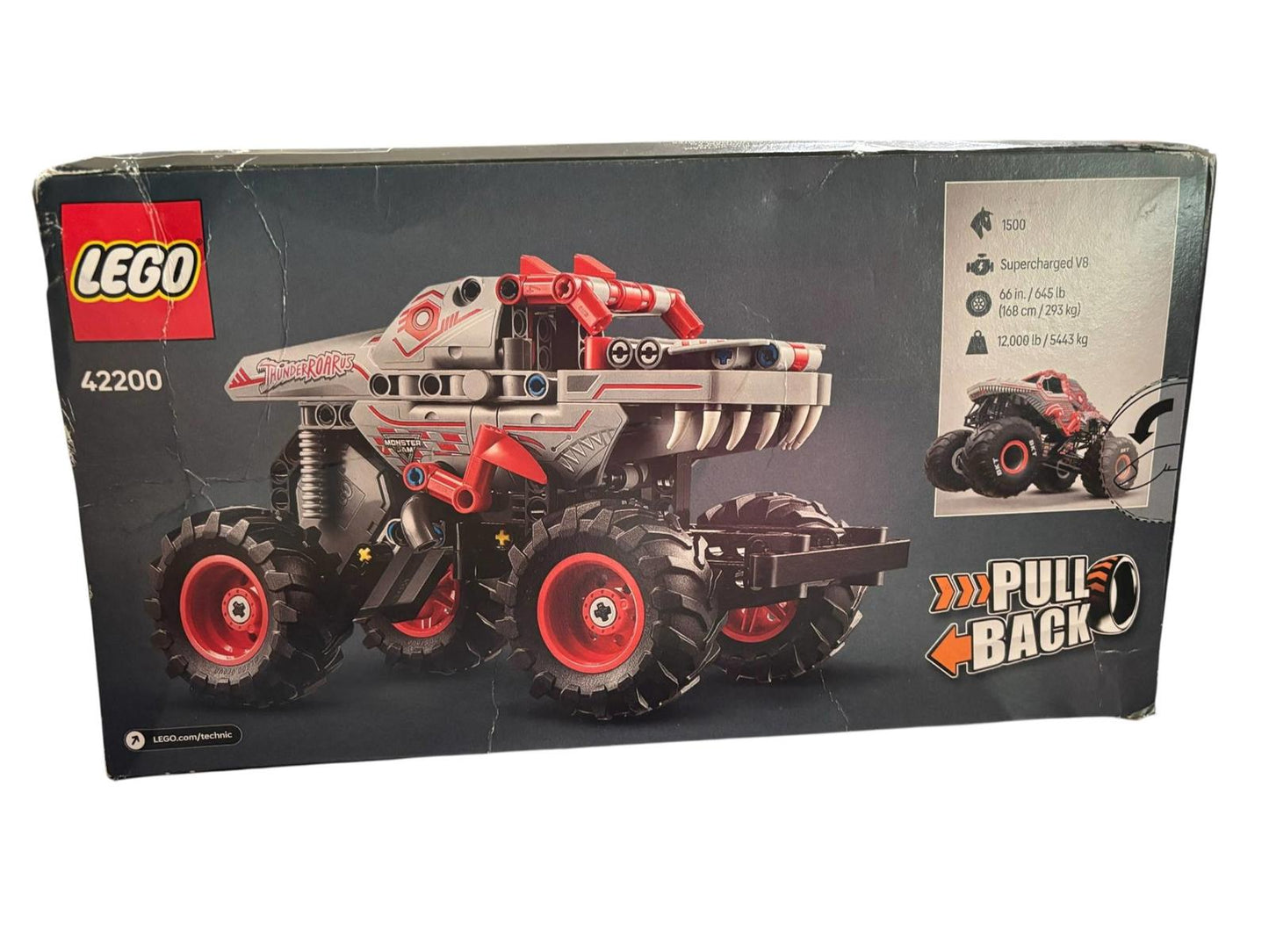 LEGO Technic Monster Jam ThunderROARus Pull-Back Monster Truck Brand New