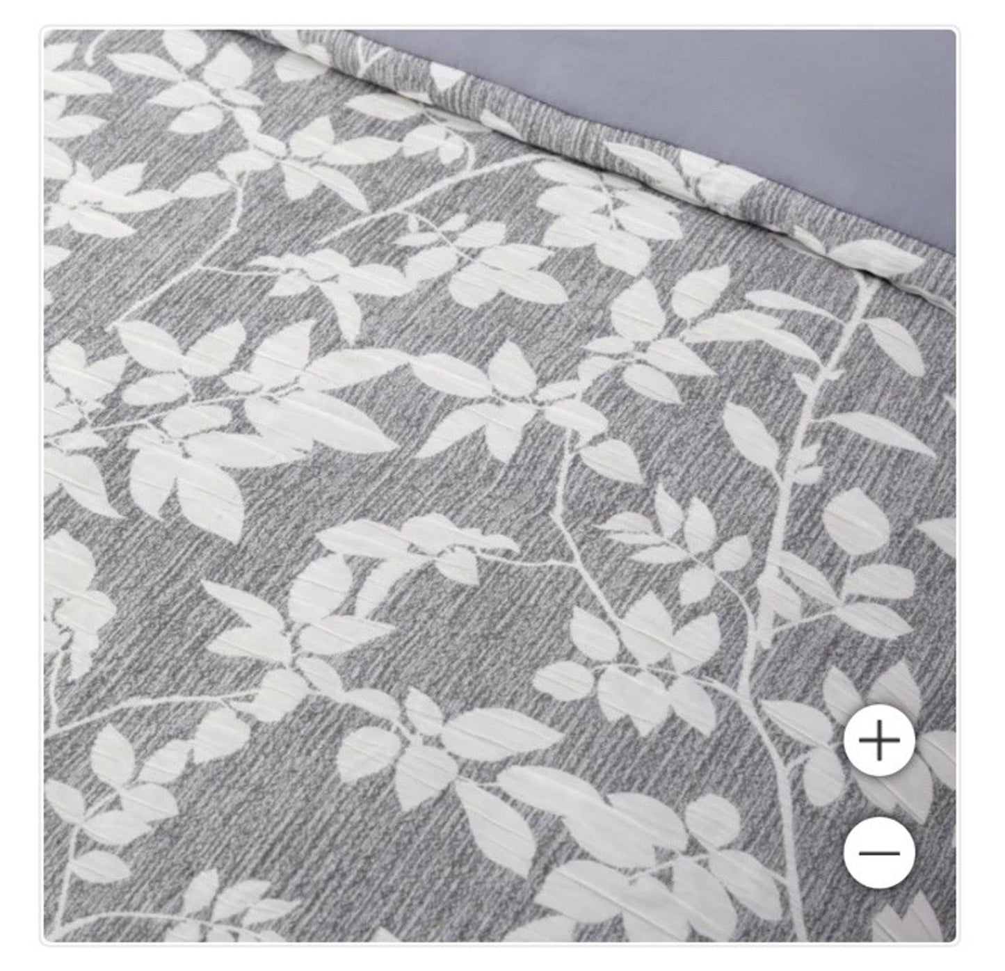 Berkshire Jacquard Serafina 3-piece Comforter Set Gray Floral Queen New With Tag
