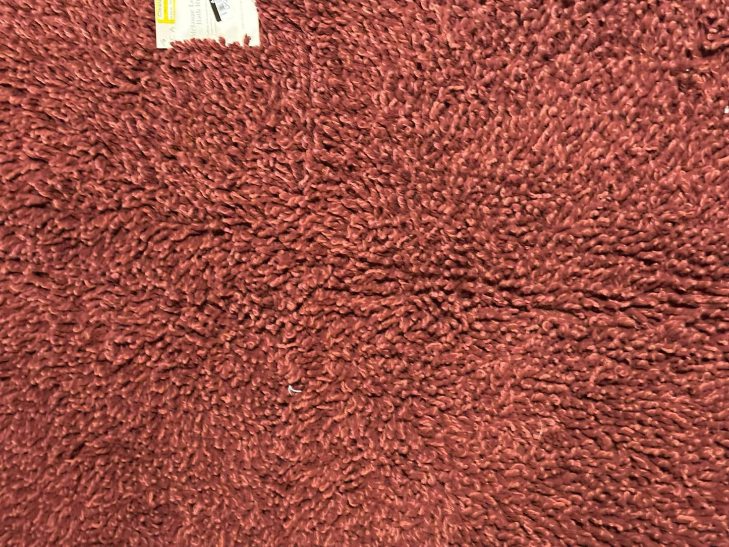 Casaluna Cotton Looped 21 X 34" Bath Rug Mélange Burgundy (Clay) NEW