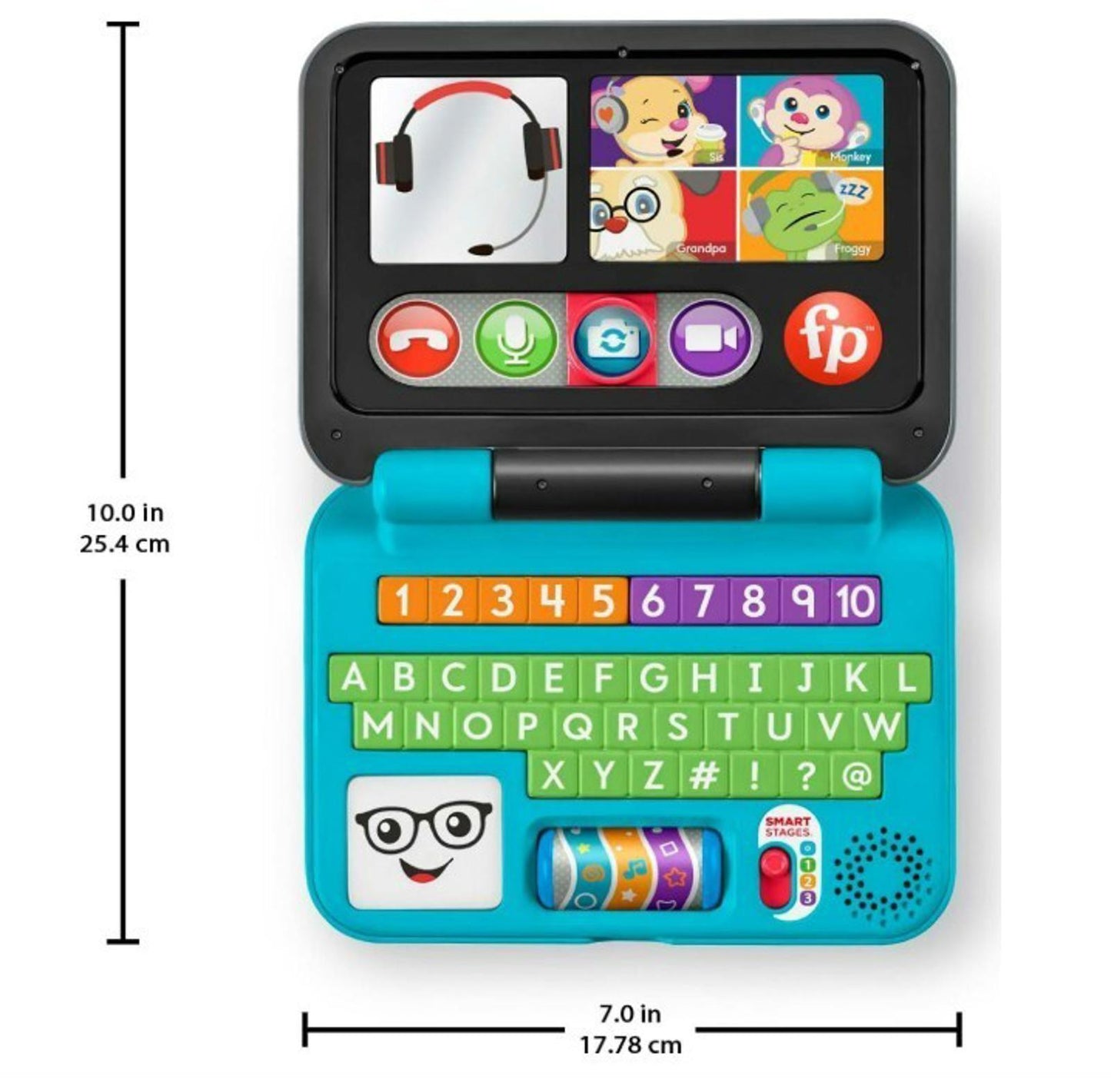 Fisher-Price Baby & Toddler Toy Laugh & Learn Let’S Connect Laptop Pretend Compu
