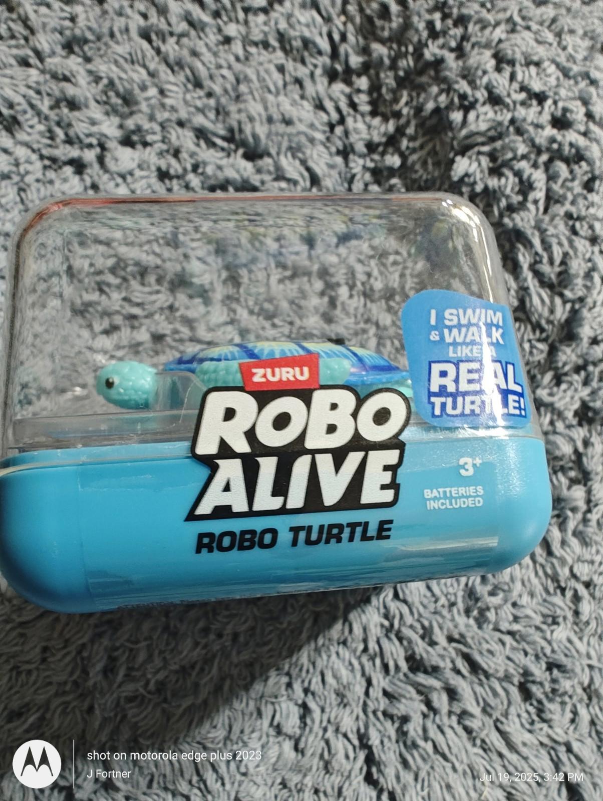 Robo Turtle Robotic Swimming Turtle Pet Toy - Blue by ZURU Brand New
