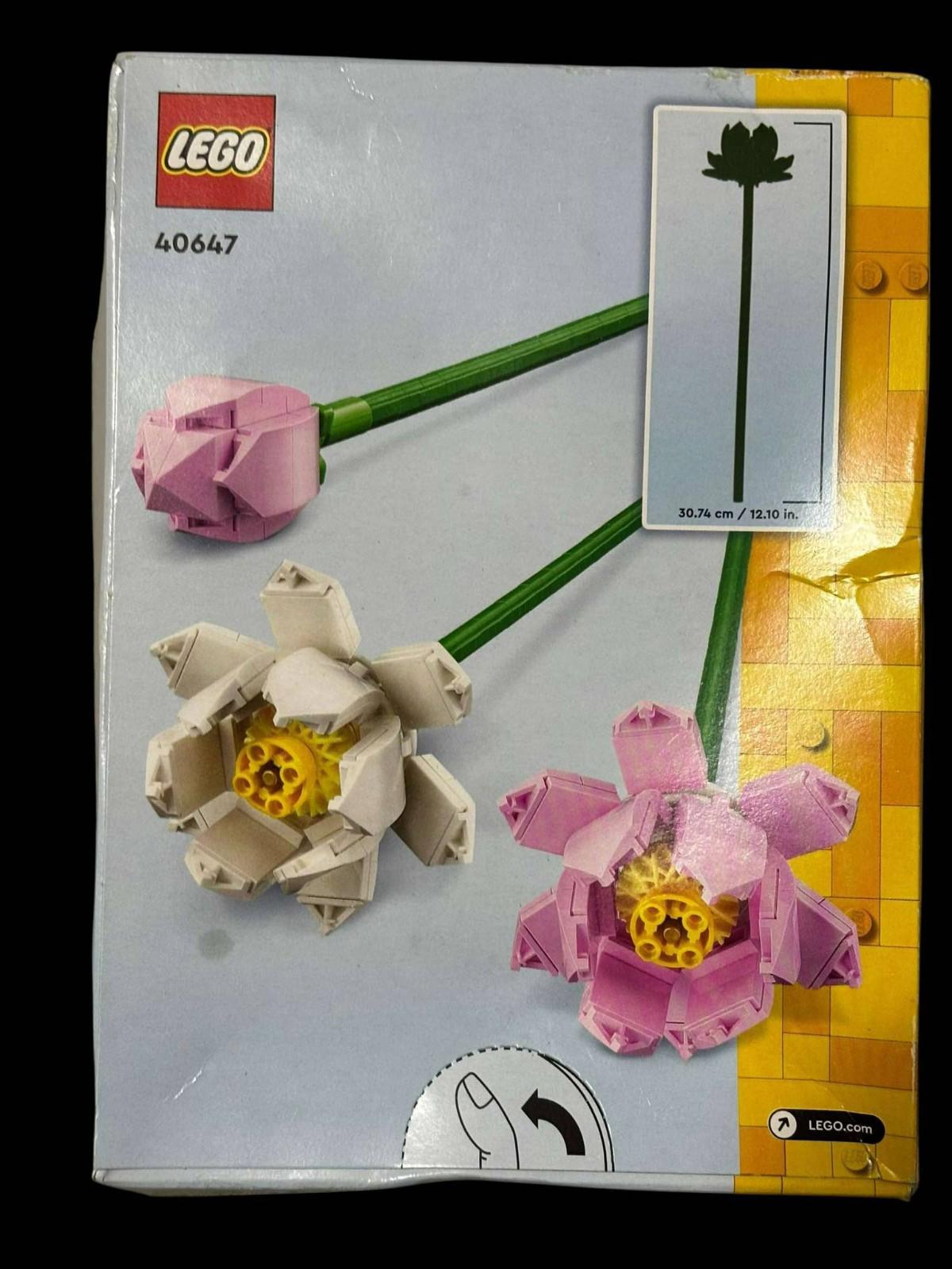 LEGO Botanicals: Lotus Flowers (40647) - New and Unopened small Box Damage