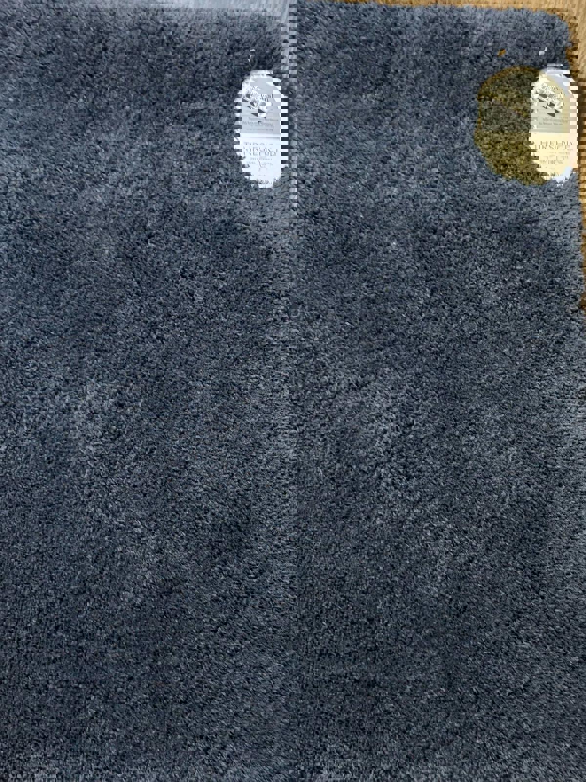 Threshold Spa Plush 24" by 40" Bath Rug Non-Slip Backing , Navy Blue