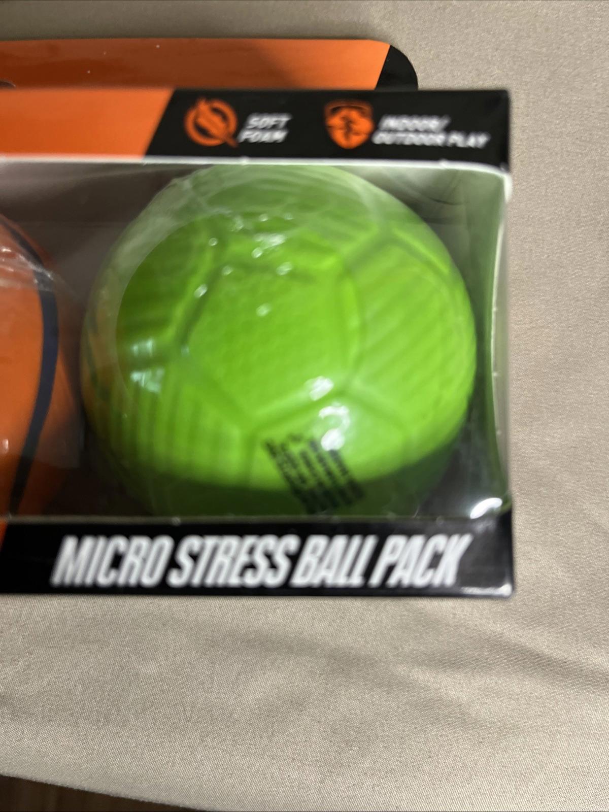 Nerf Micro Stress Ball Pack Soft Foam Indoor Outdoor Play 3 And Up