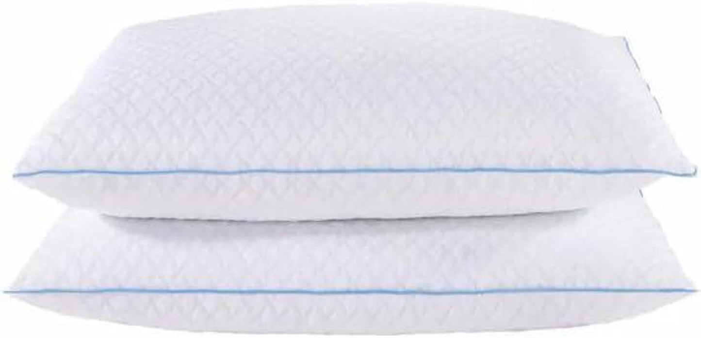 Purelux Gel Memory Foam Adjustable Comfort Cooling Pillow. 2-Pack NEW