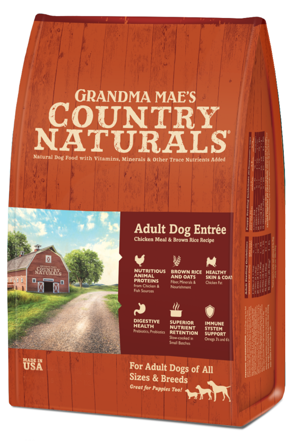 Grandma Mae's Country Naturals Adult Dog Sensitive Stomach Entrée with Chicken & Brown Rice