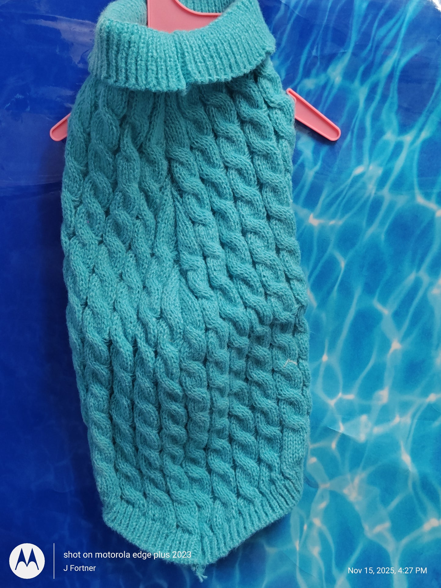 Knitted Sweater with Collar - Pullover Super Soft Cotton -Choose Color