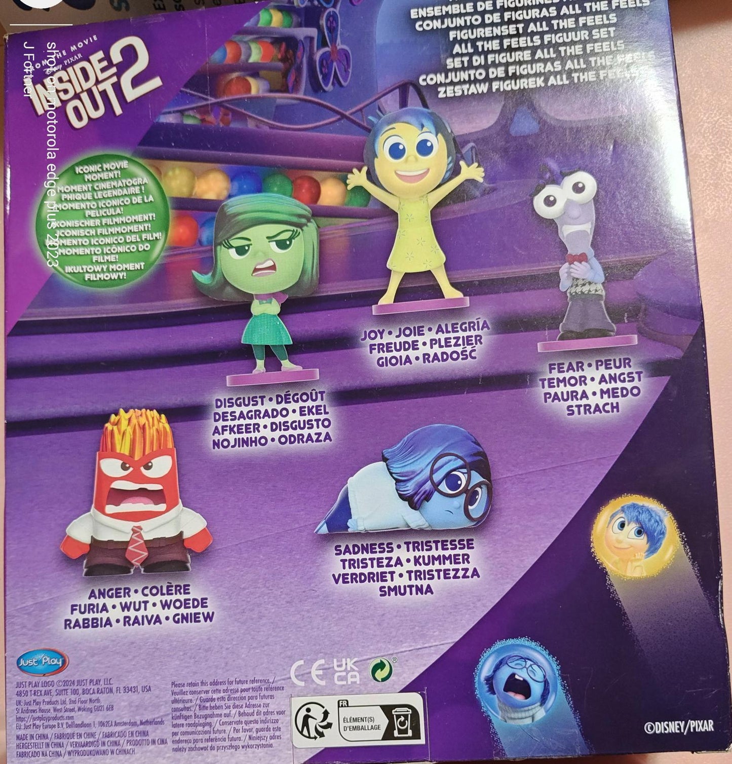 Disney Pixar Inside Out 2 All the Feels Figure Set Kids Toys NEW SEALED Toppers