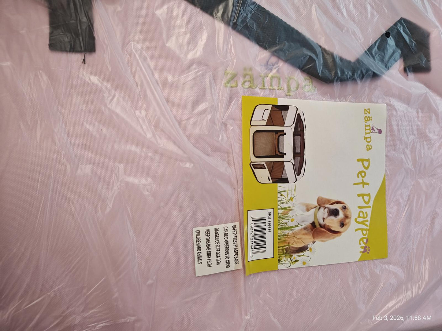 Dog Playpen Small Extra Tall Portable Pop Up Playpen for Dog /Pets Pink