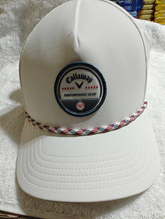 Callaway Golf Bogey Free Retro Collection Headwear (OS, White/Red/Navy)