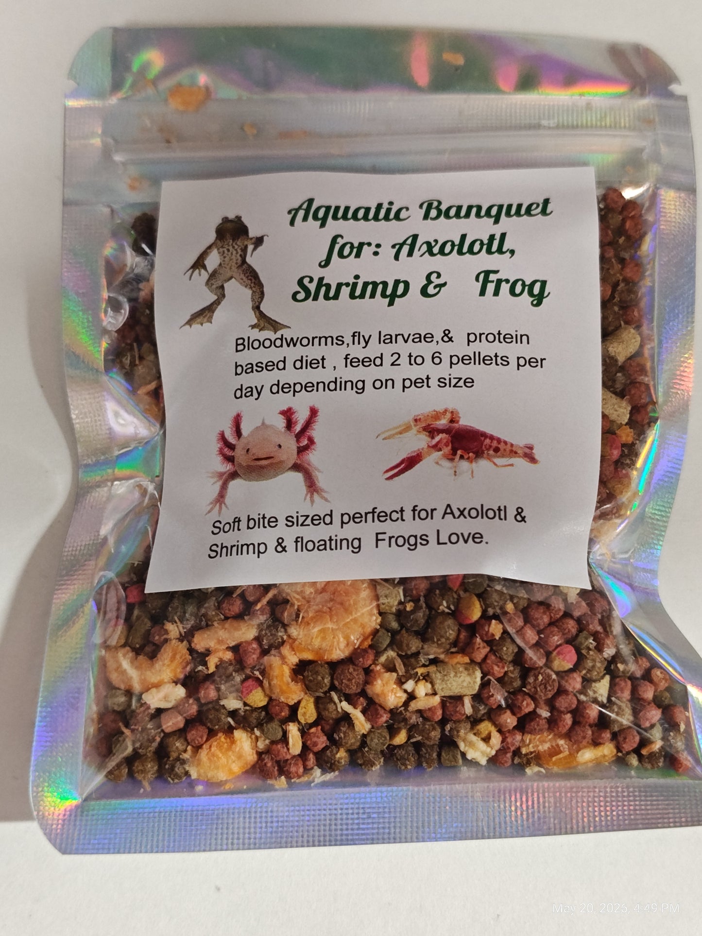 Aquatic Banquet Blend : Axolotl, Shrimp & Frog