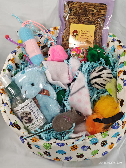 Cuddle Cup dig Box Lots of toys Great for Hedgehogs & Exotics