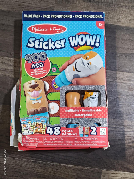 Melissa & Doug Sticker WOW Pets Activity Set Value 900 Stickers 48 Pages