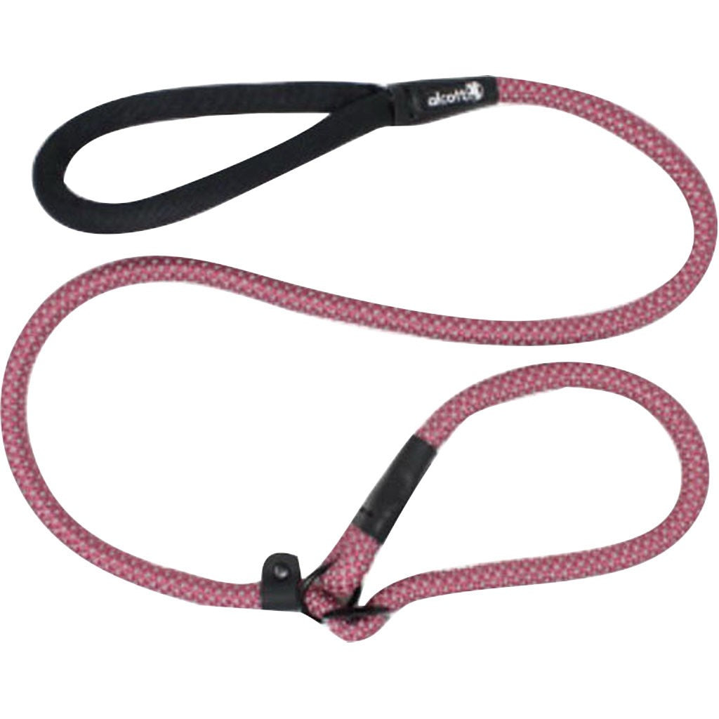 Alcott Slip Rope Leash Red (5ft x 3/4")