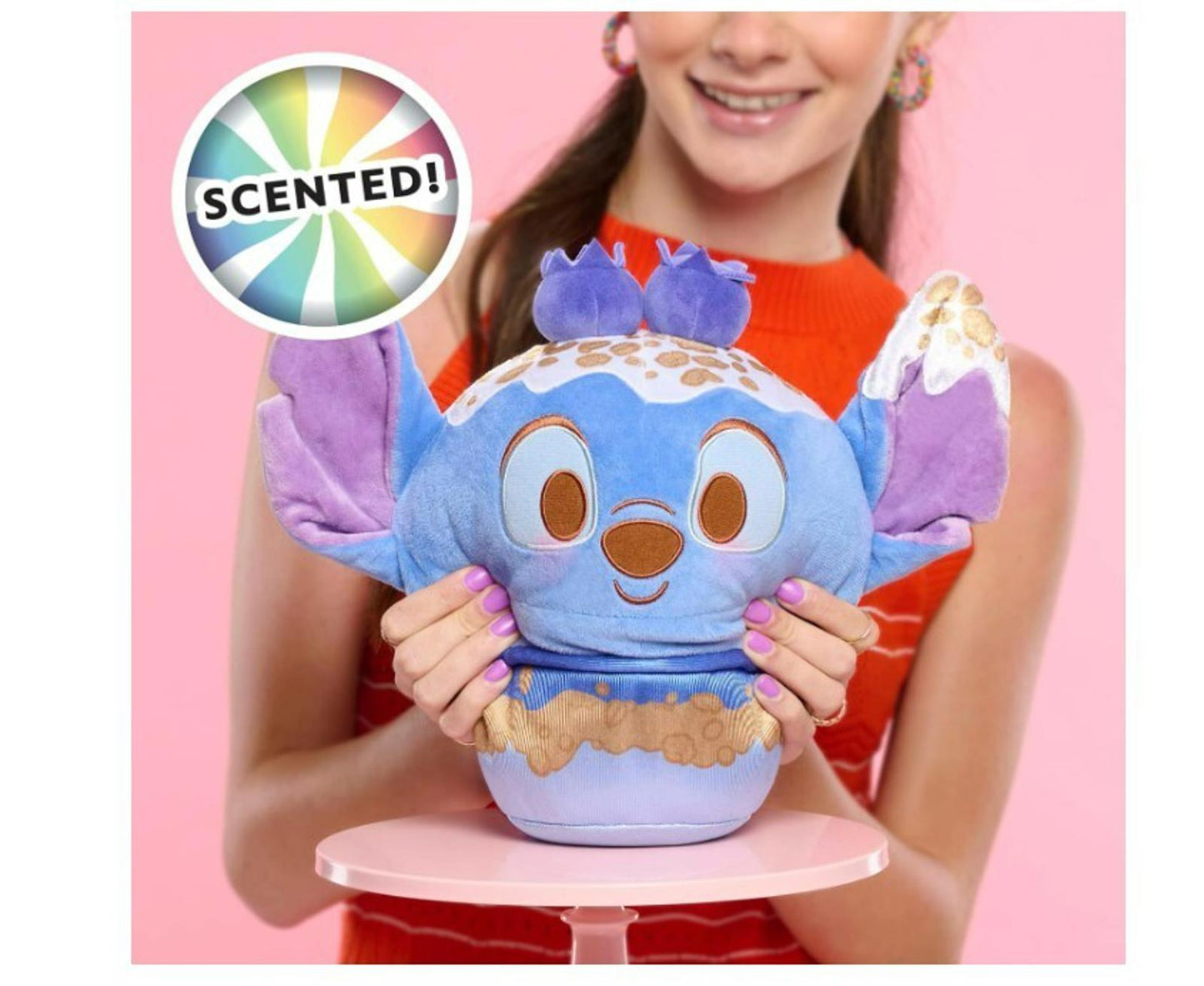 Disney Munchlings Stitch Blueberry Crumble Frozen Yogurt Scented 10" Plush - NWT