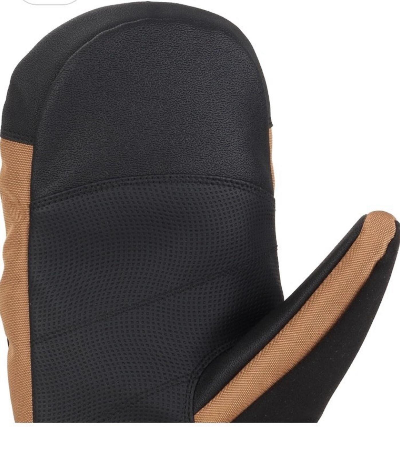 Carhartt Waterproof Insulated Mittens Brown Knit Cuff Fleece Lined Men's XXL