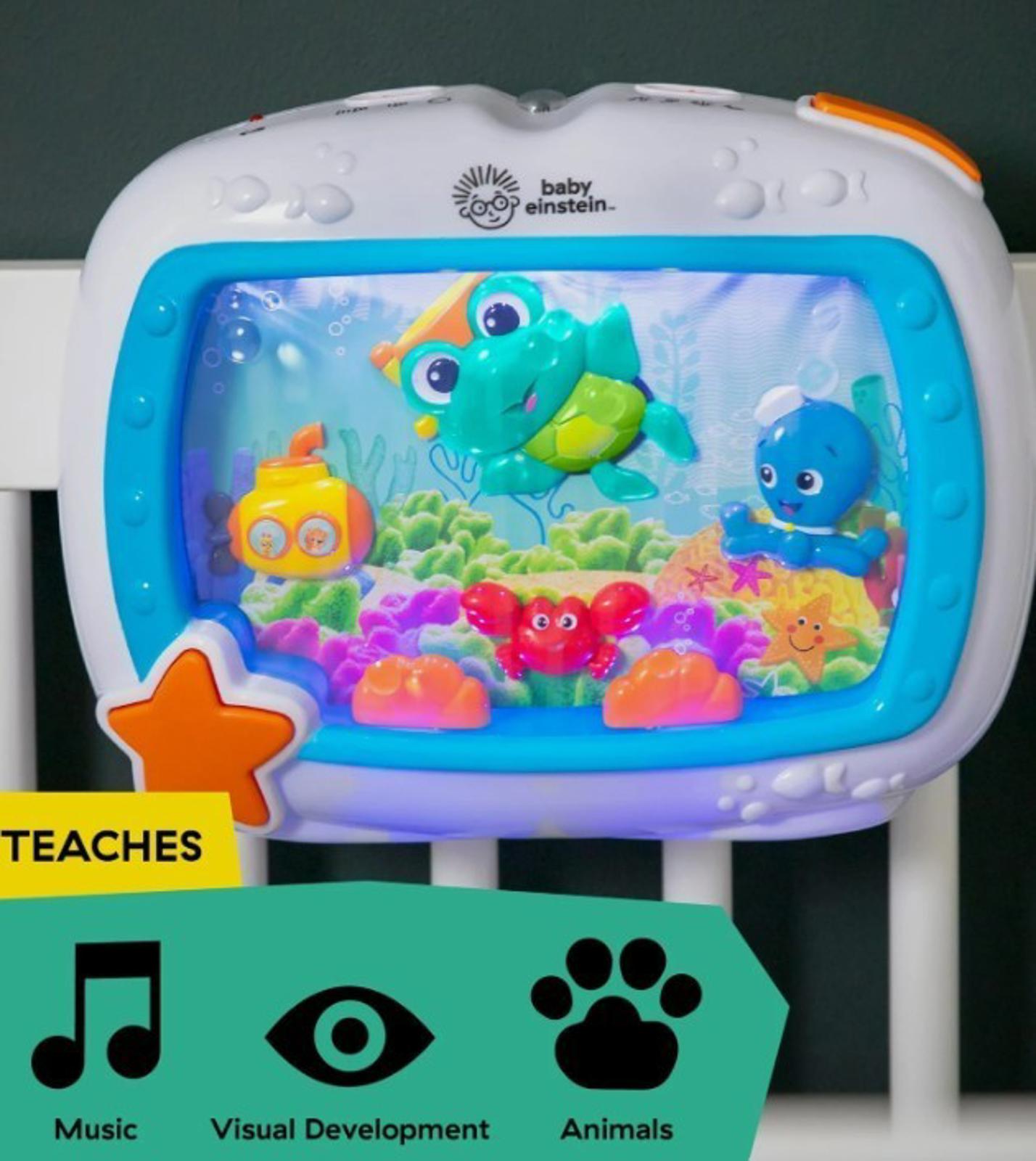 Baby Einstein Sea Dreams Soother Crib Mobile 2 Piece Set Musical Lights Sounds