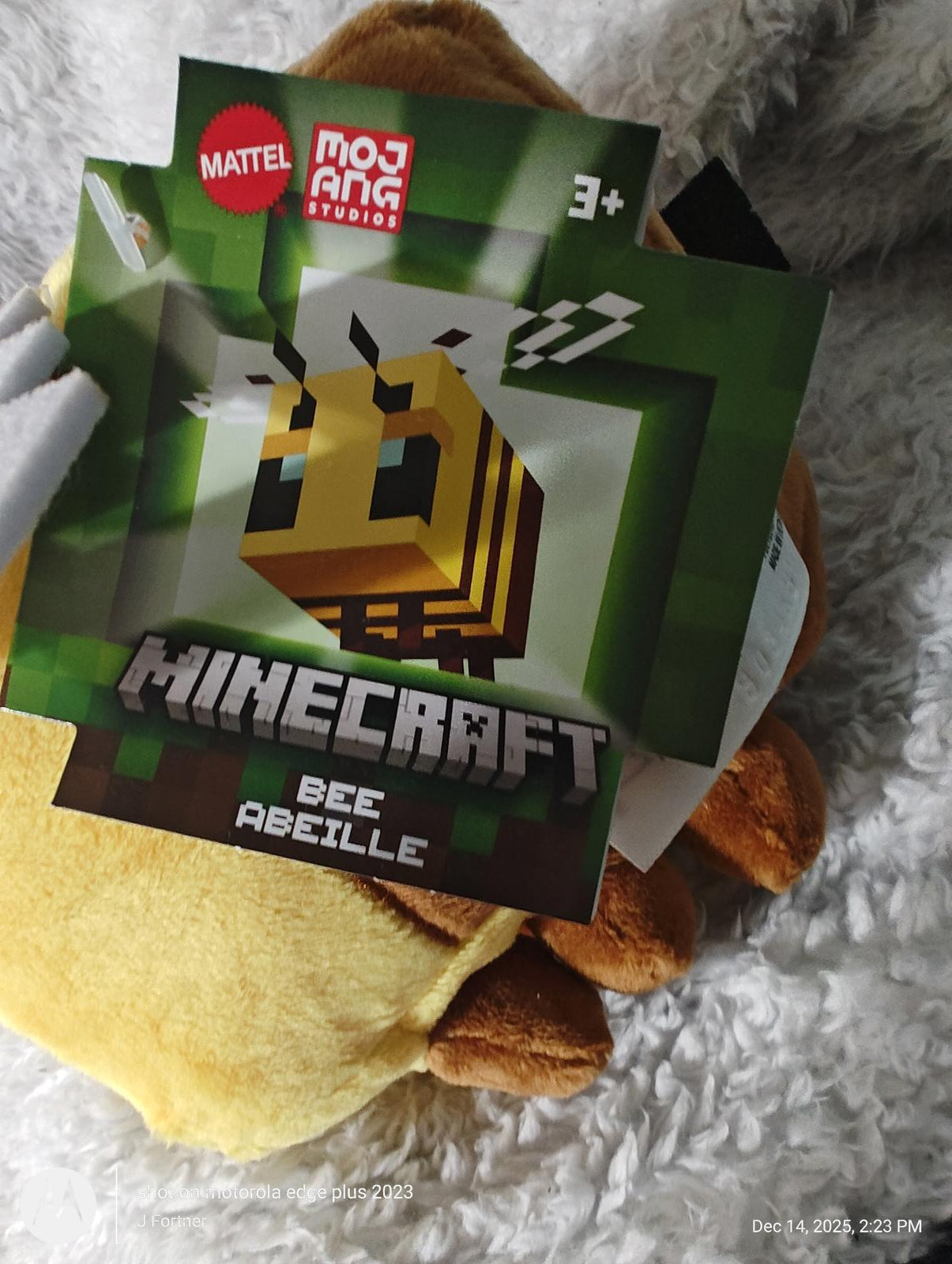 Minecraft 8" Bee Abeille Plush Stuffed Animal Figure