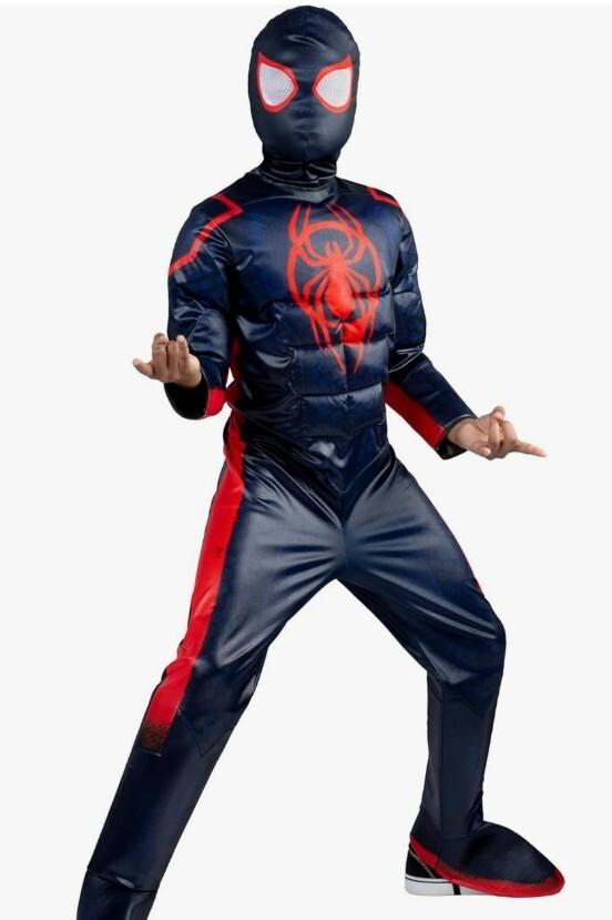 Spider-Man: LG 10-12 Child Youth Halloween Costume - Padded Jumpsuit / Mask